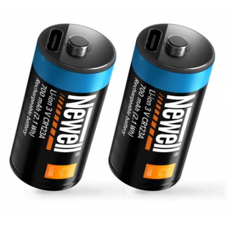 Newell CR123A USB-C - 2x akumulator/bateria CR123A, USB-C, 700mAh